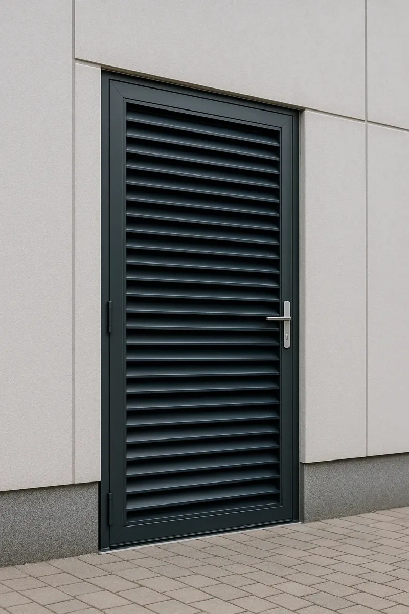 steel louvred doors - professional steel doors available in Newcastle from UK manufacturers